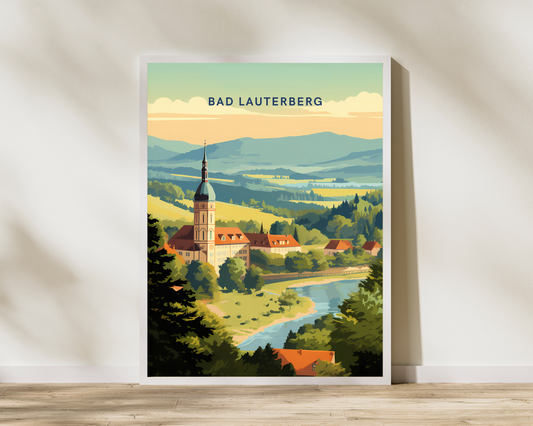 Bad Lauterberg Germany Travel Poster Print - Pitchers Design