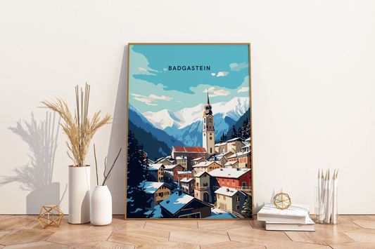 Badgastein Austria Travel Print Poster