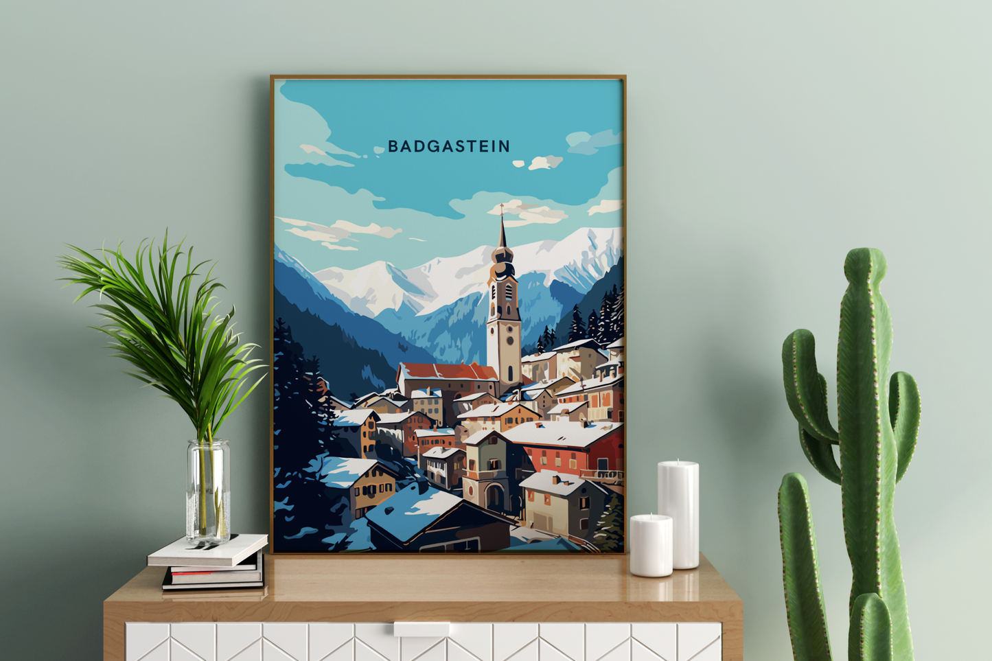 Badgastein Austria Travel Print Poster