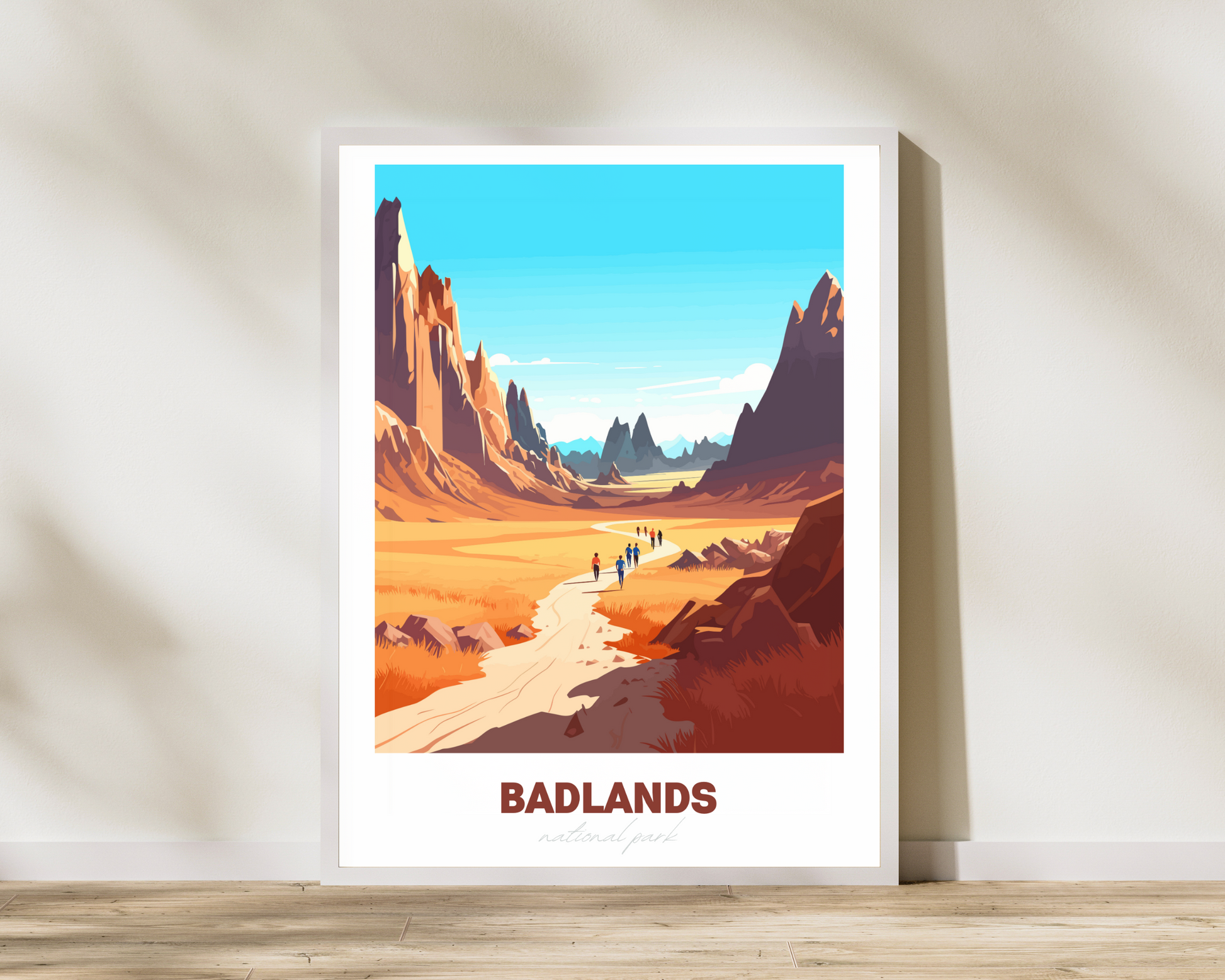 Badlands National Park Travel Poster Print - Pitchers Design