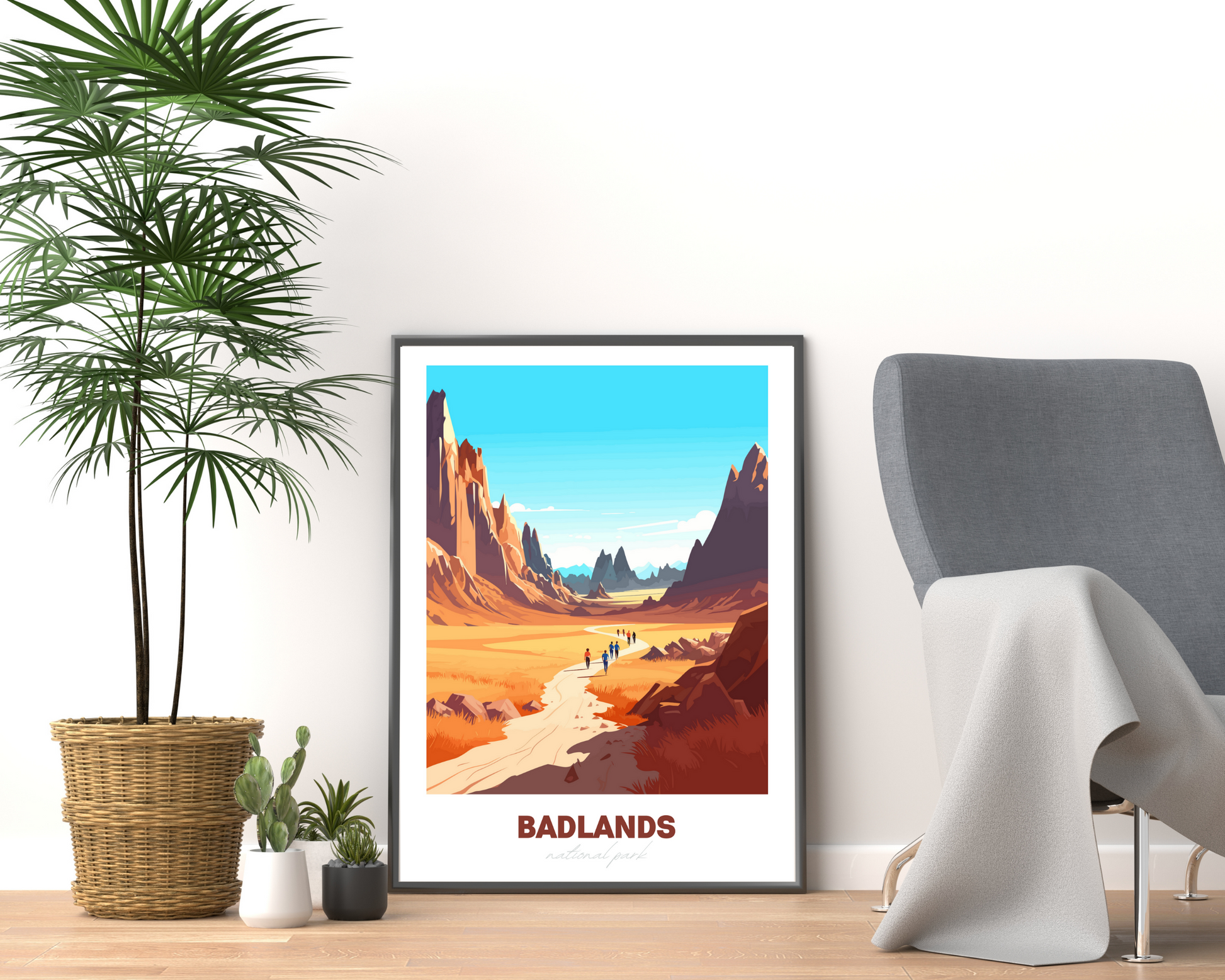 Badlands National Park Travel Poster Print - Pitchers Design