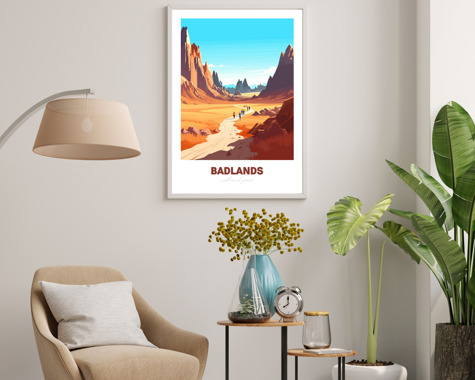 Badlands National Park Travel Poster Print - Pitchers Design