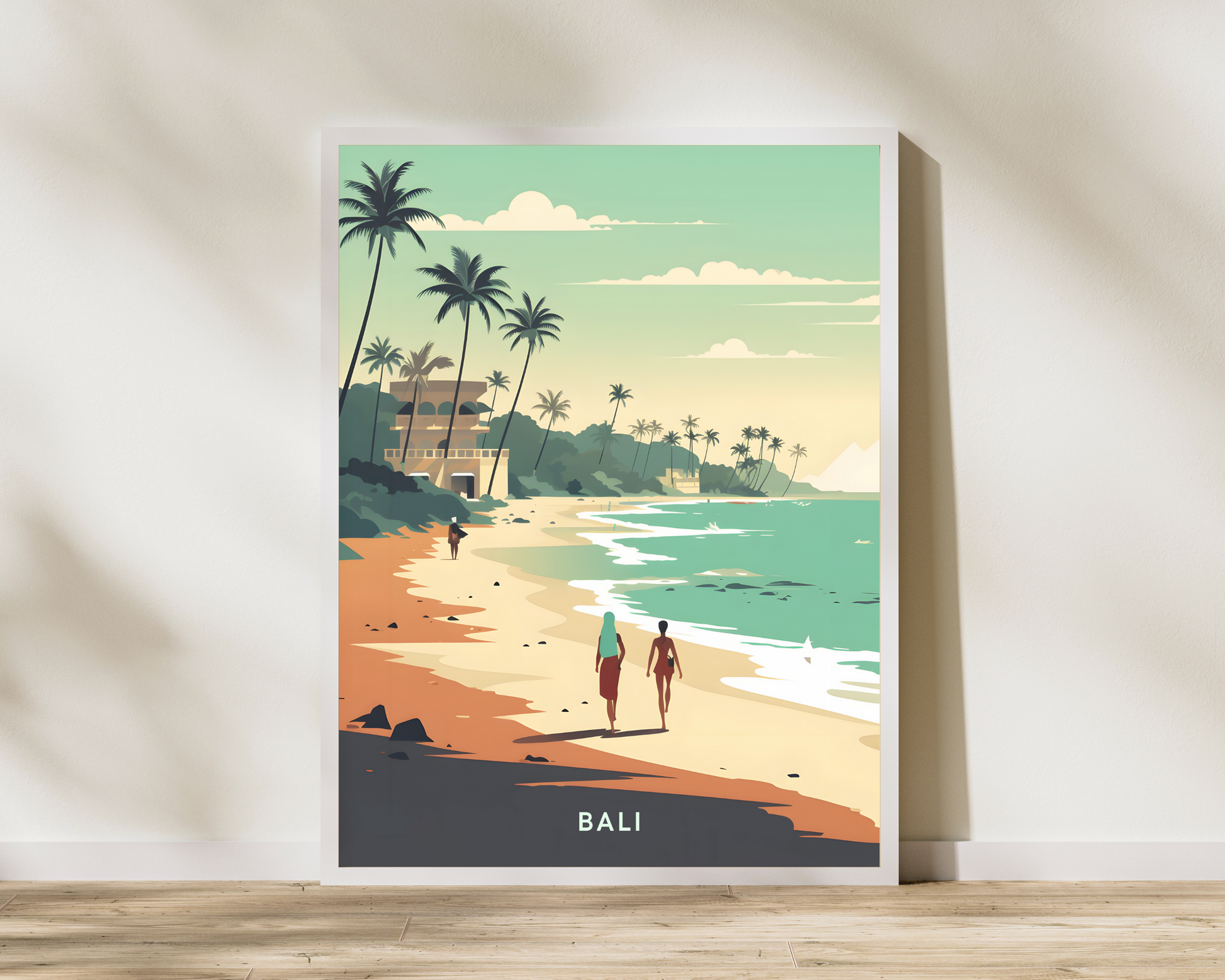 Beaches of Bali Travel Poster Print - Pitchers Design