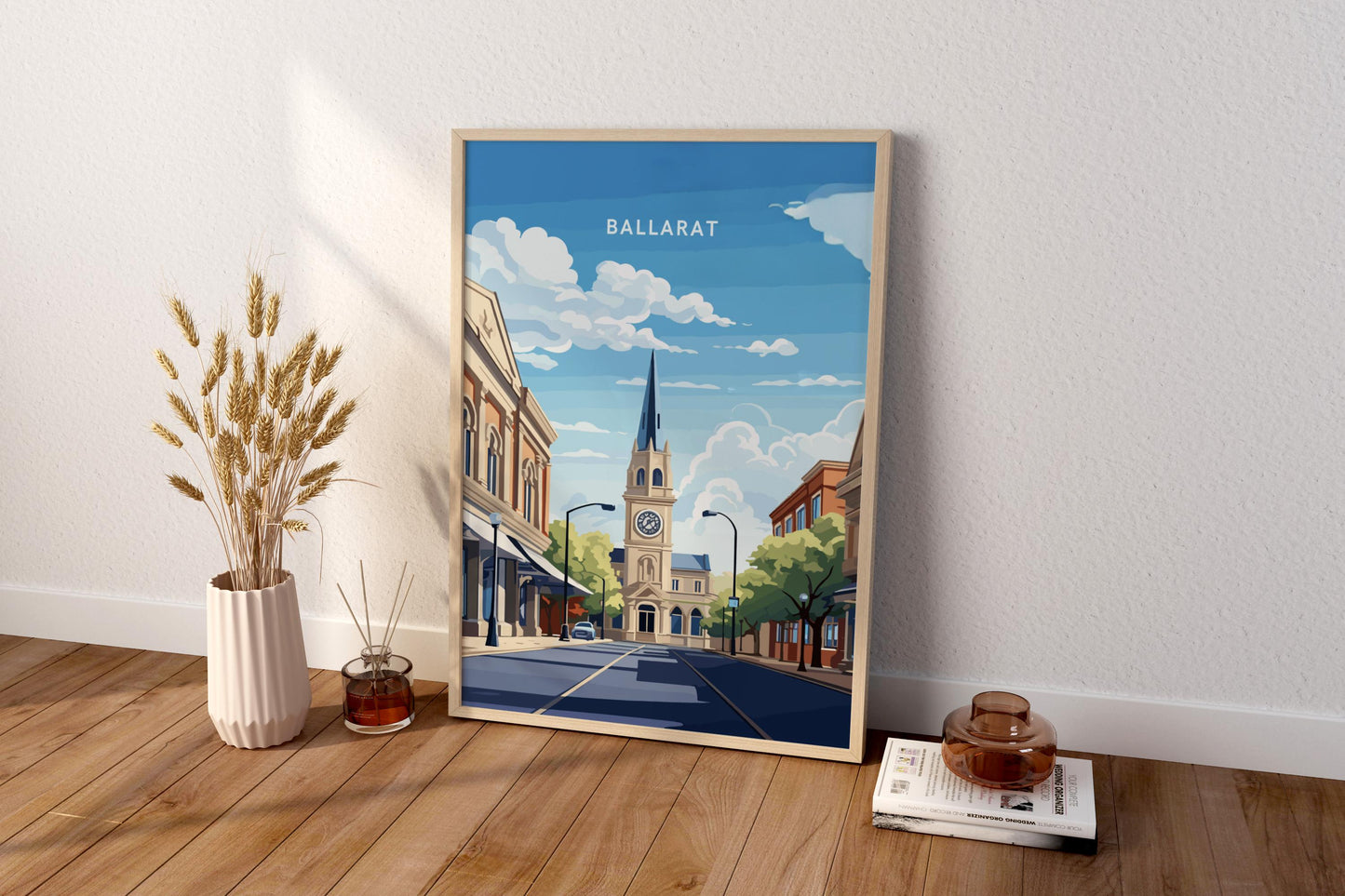 Ballarat Australia Travel Print Poster - Pitchers Design