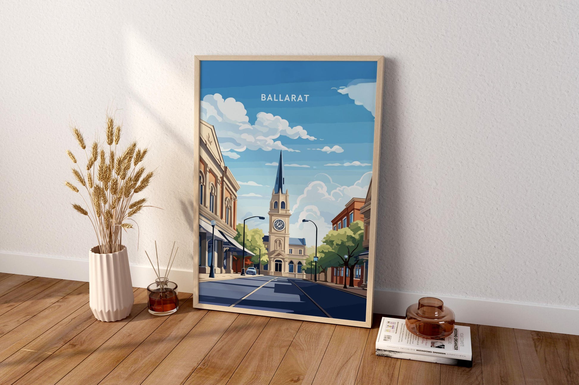 Ballarat Australia Travel Print Poster - Pitchers Design