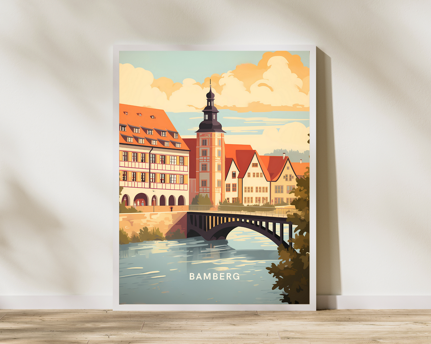 Bamberg Germany Travel Poster Print - Pitchers Design