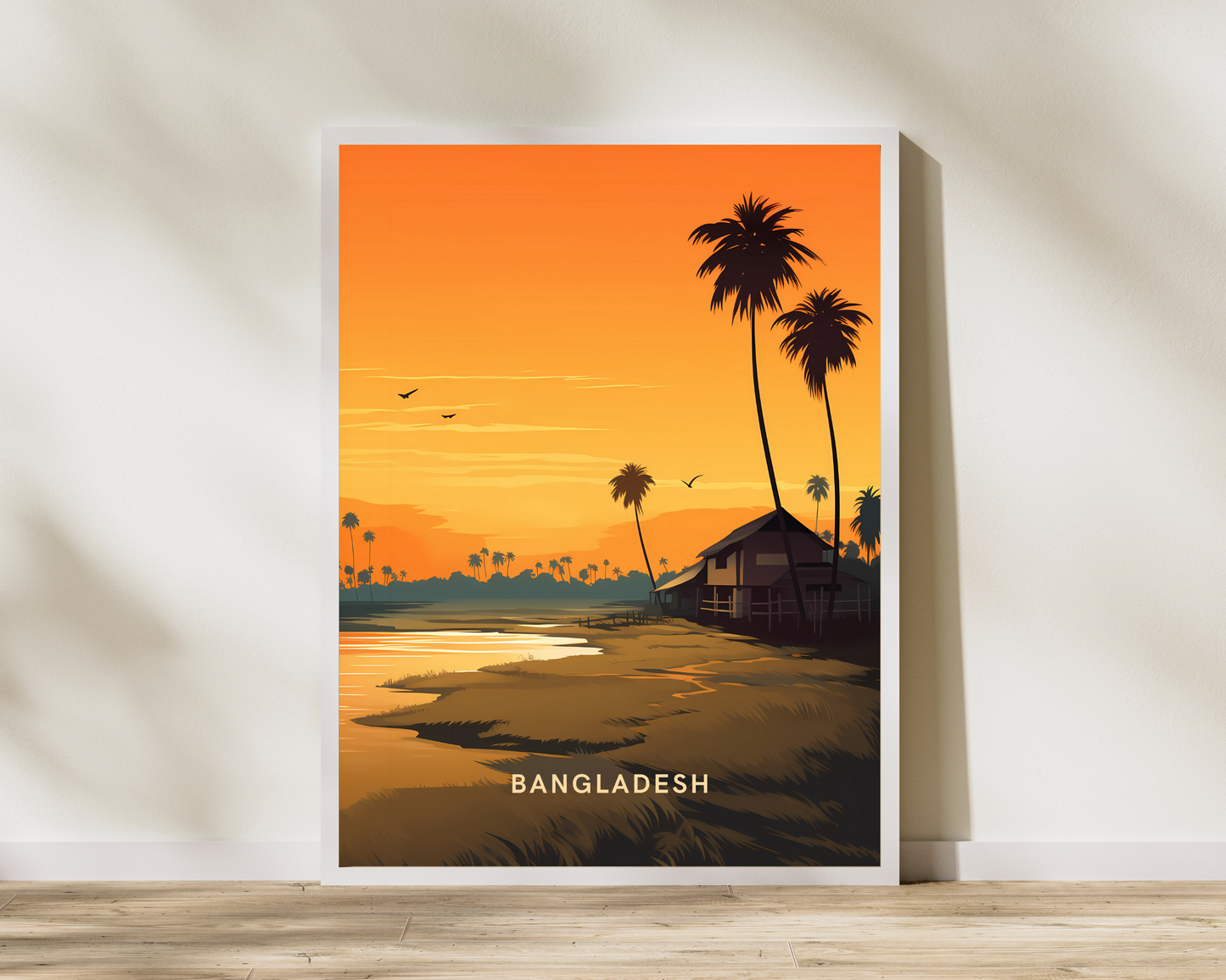 Bangladesh Countryside Travel Poster Print - Pitchers Design