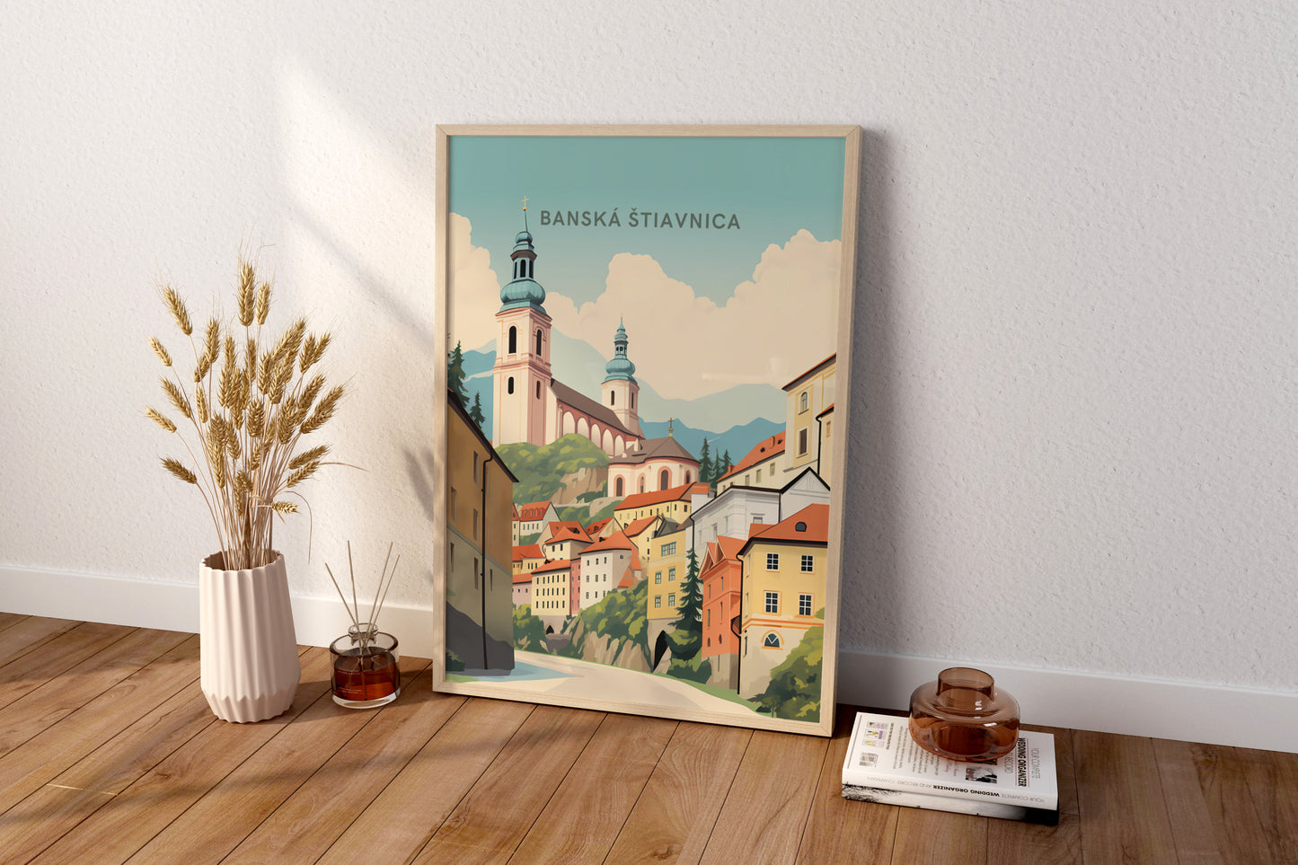 Banská Štiavnica Slovakia Travel Print Poster - Pitchers Design