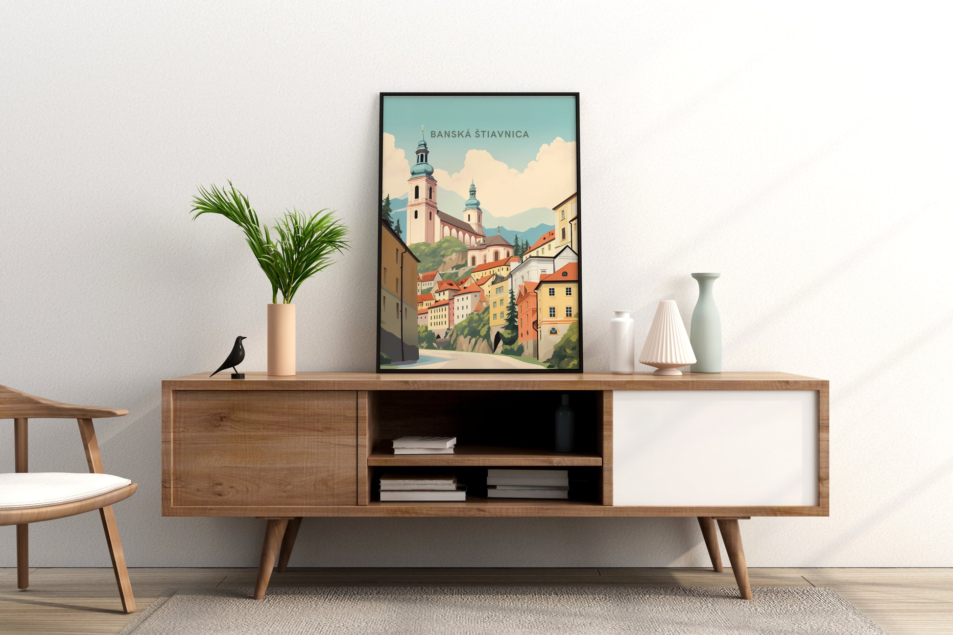 Banská Štiavnica Slovakia Travel Print Poster - Pitchers Design