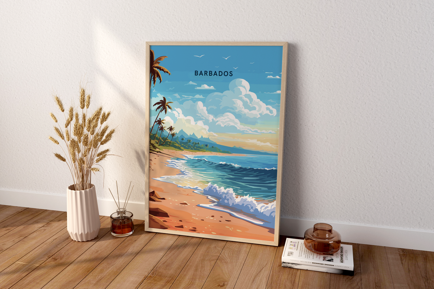 Barbados Beaches Travel Print Poster