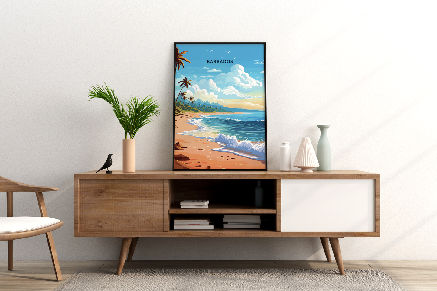 Barbados Beaches Travel Print Poster