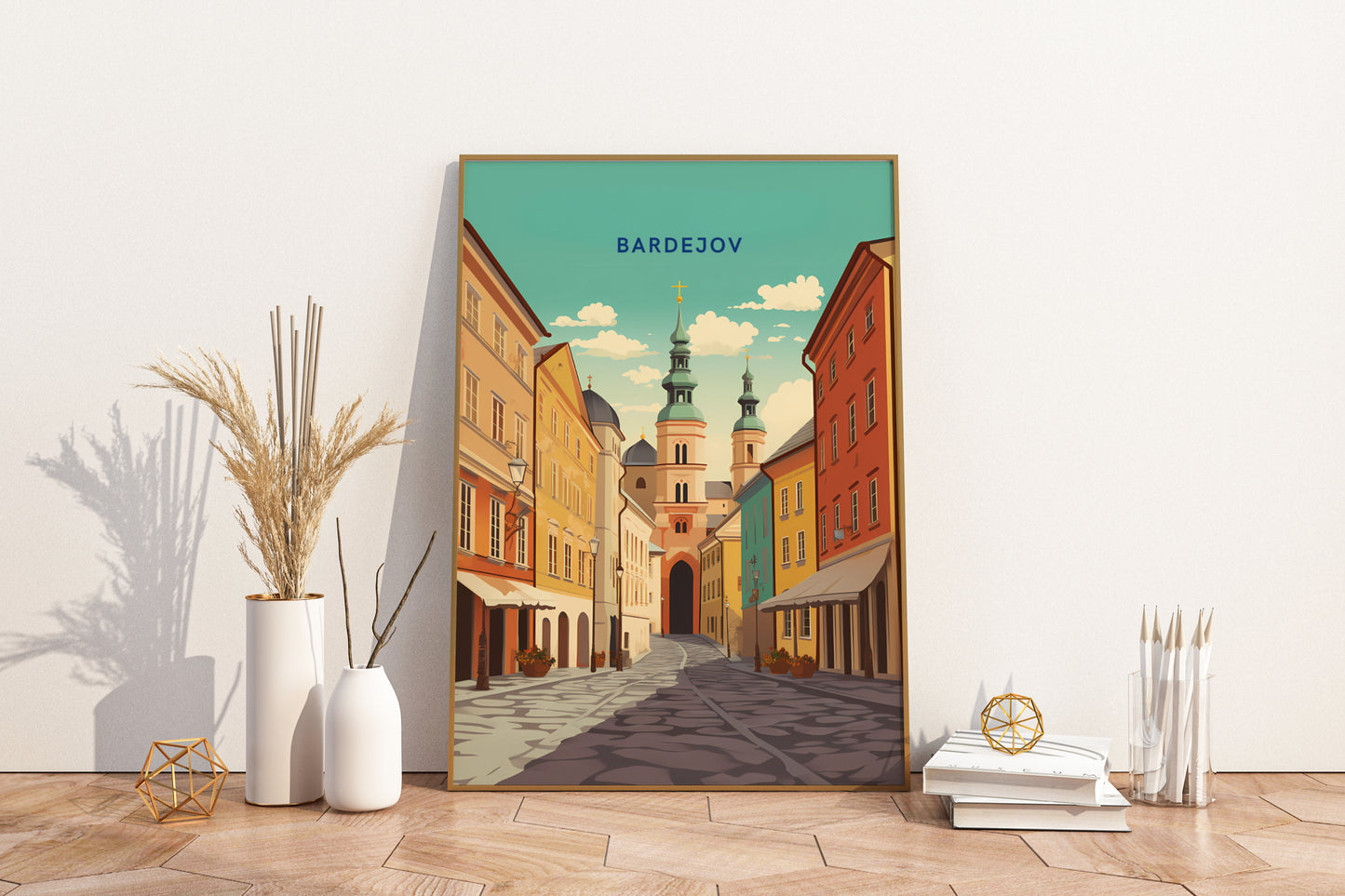 Bardejov Slovakia Travel Print Poster - Pitchers Design