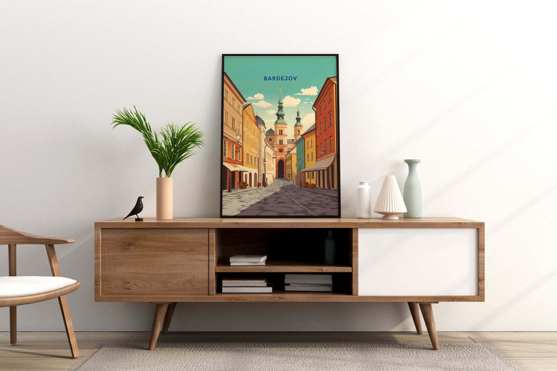 Bardejov Slovakia Travel Print Poster - Pitchers Design