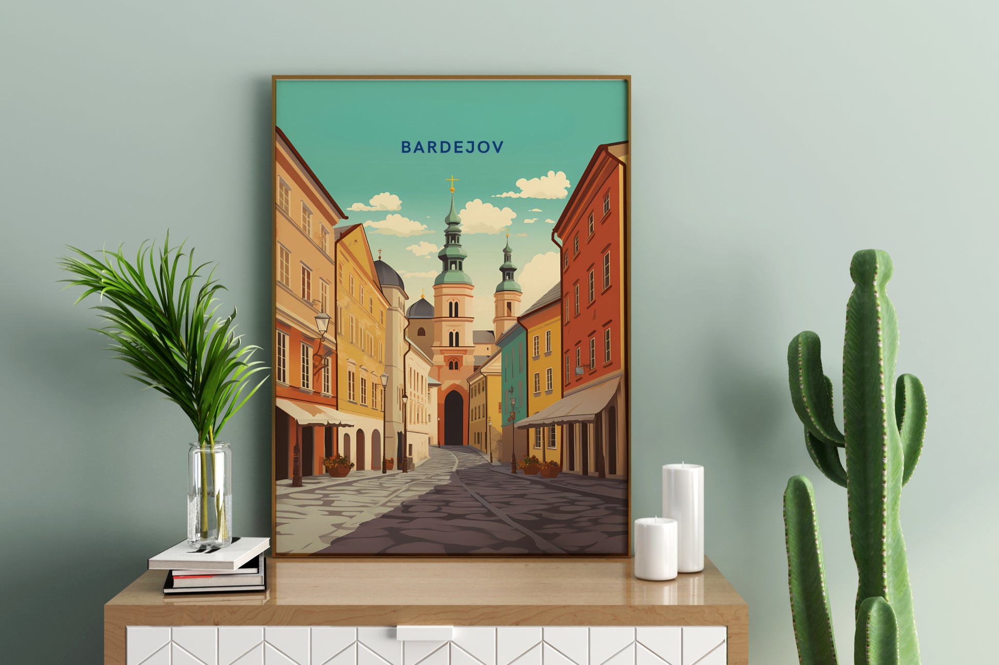 Bardejov Slovakia Travel Print Poster - Pitchers Design