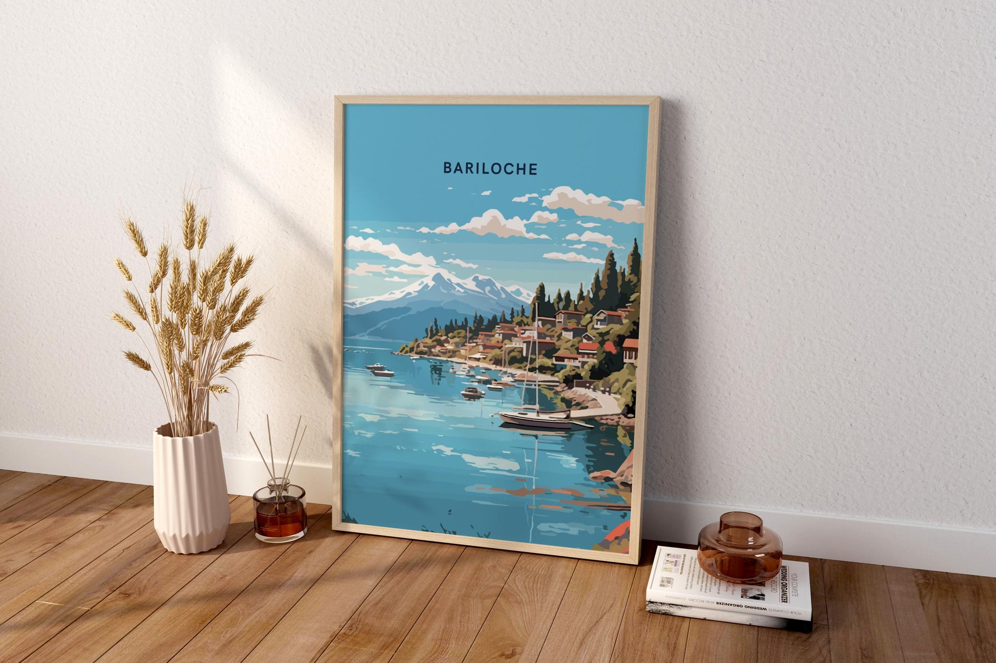 Bariloche Argentina Travel Print Poster - Pitchers Design