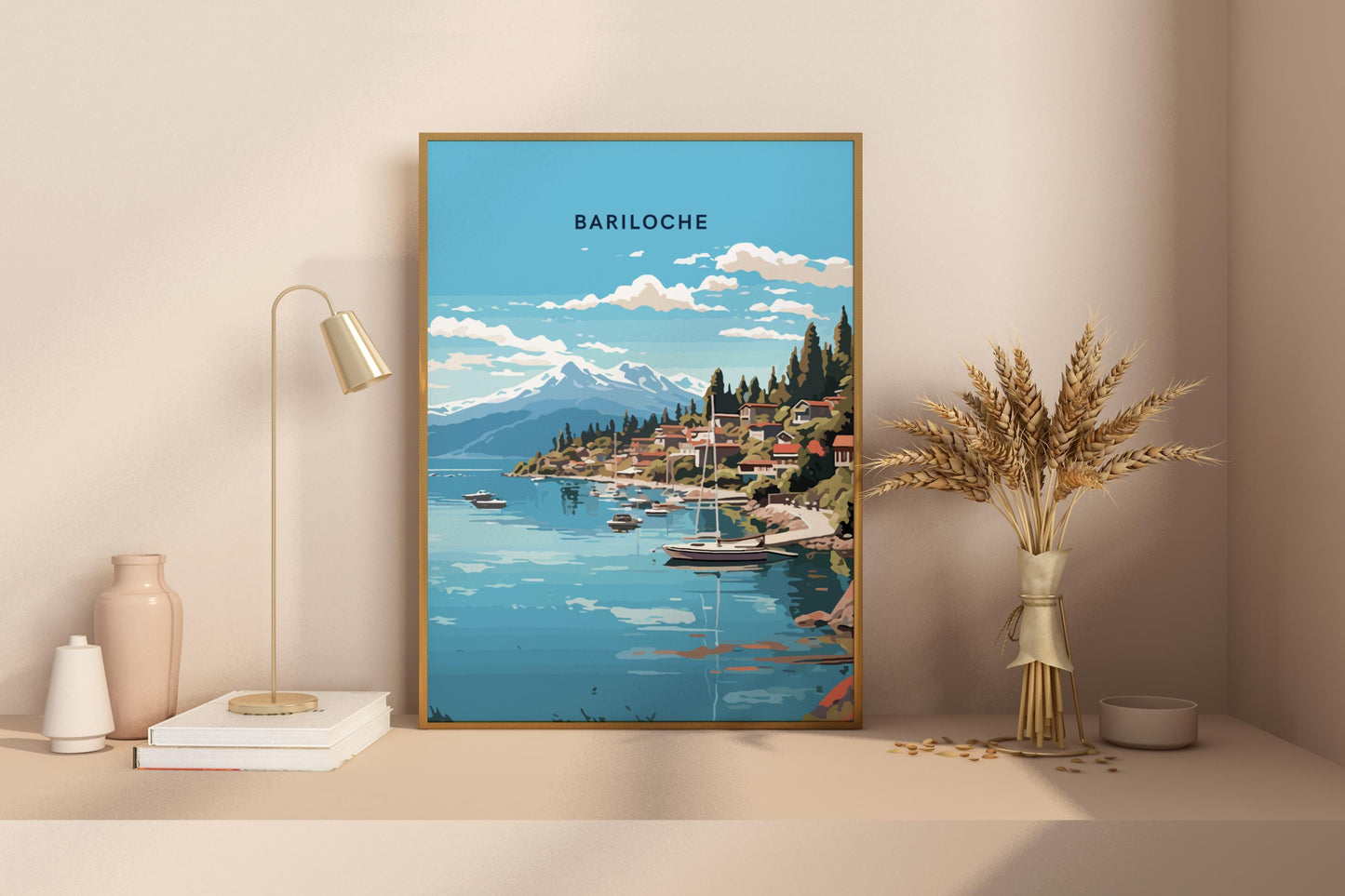 Bariloche Argentina Travel Print Poster - Pitchers Design