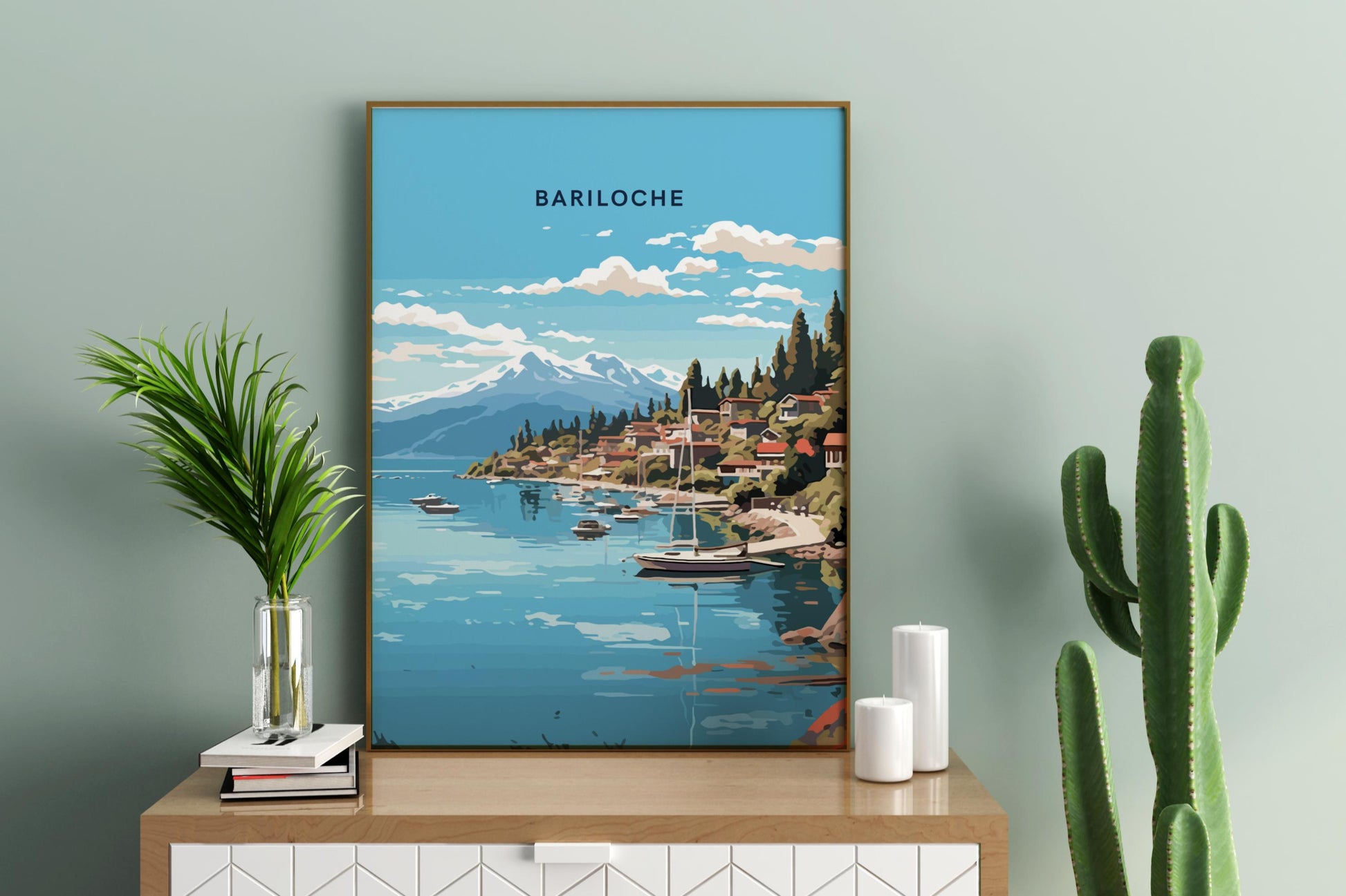 Bariloche Argentina Travel Print Poster - Pitchers Design