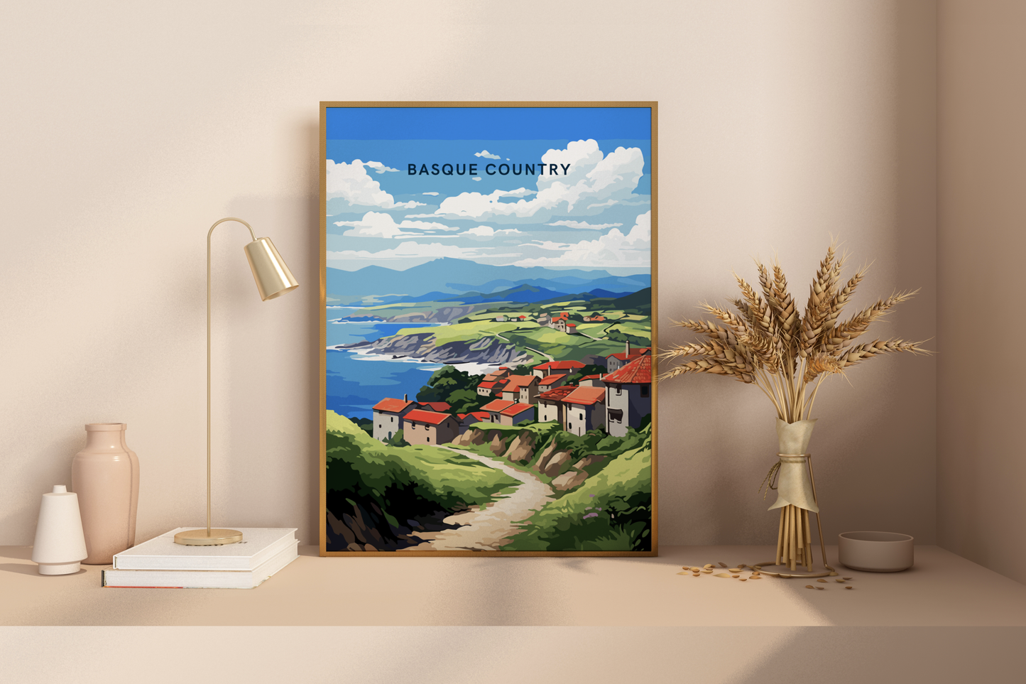 Baskenland Spanien Reisedruck Poster