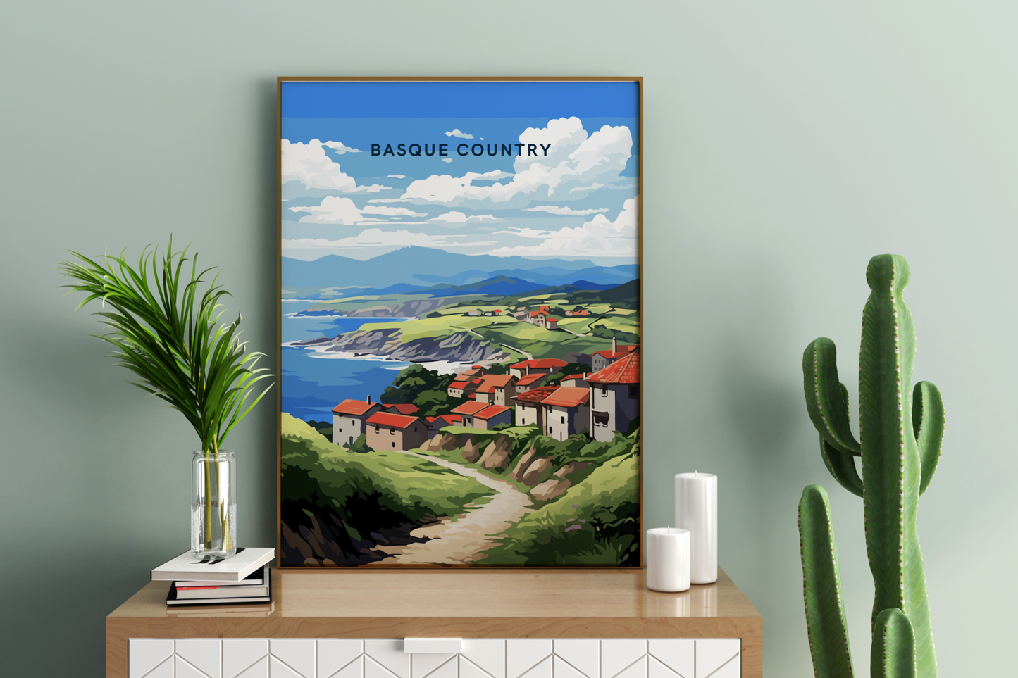 Baskenland Spanien Reisedruck Poster