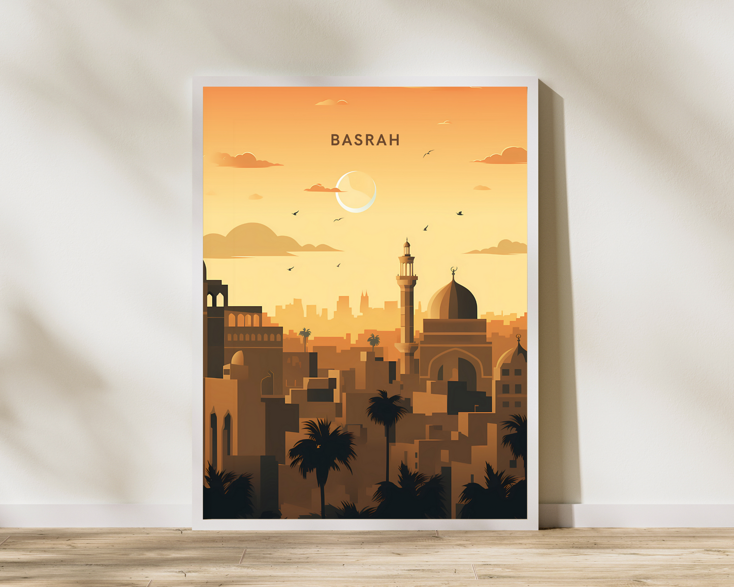 Basrah Iraq Travel Poster Print - Pitchers Design