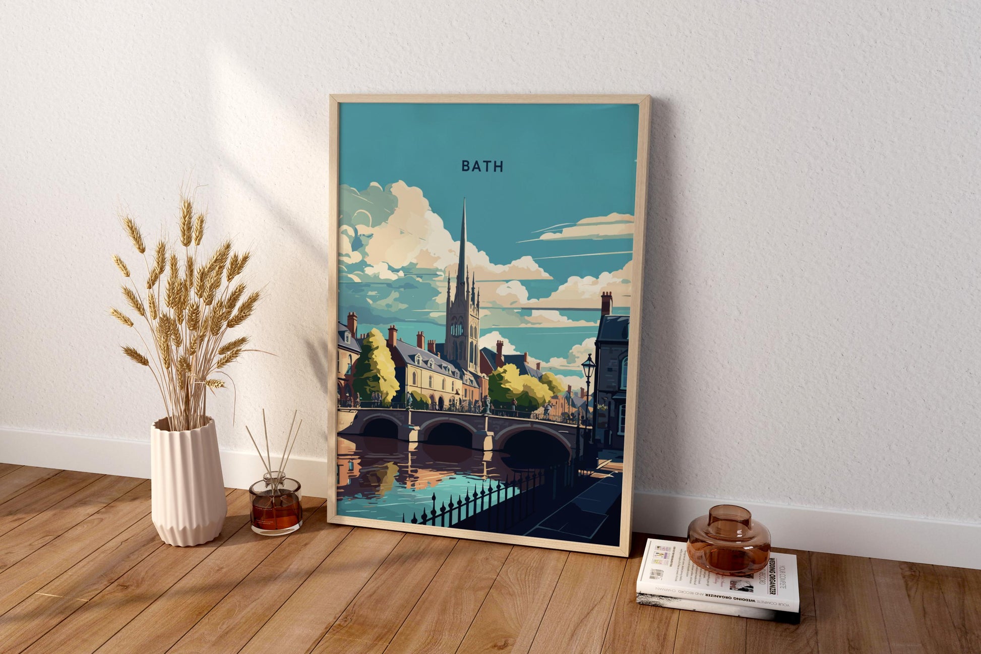 Bath England UK Travel Print Poster - Pitchers Design