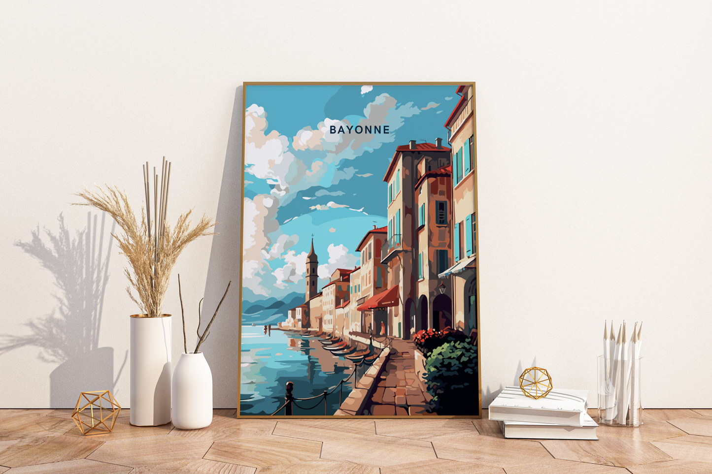 Bayonne France Travel Print Poster