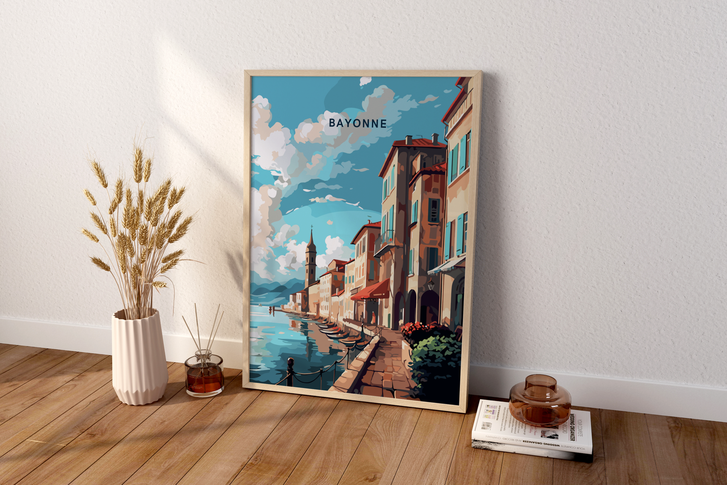 Bayonne France Travel Print Poster