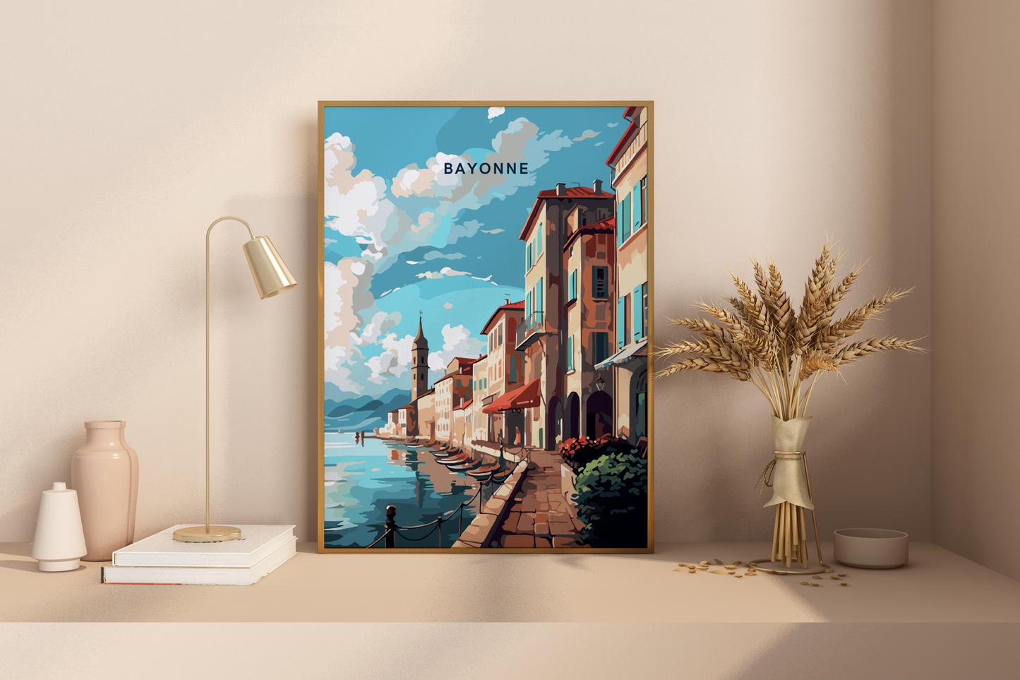 Bayonne France Travel Print Poster