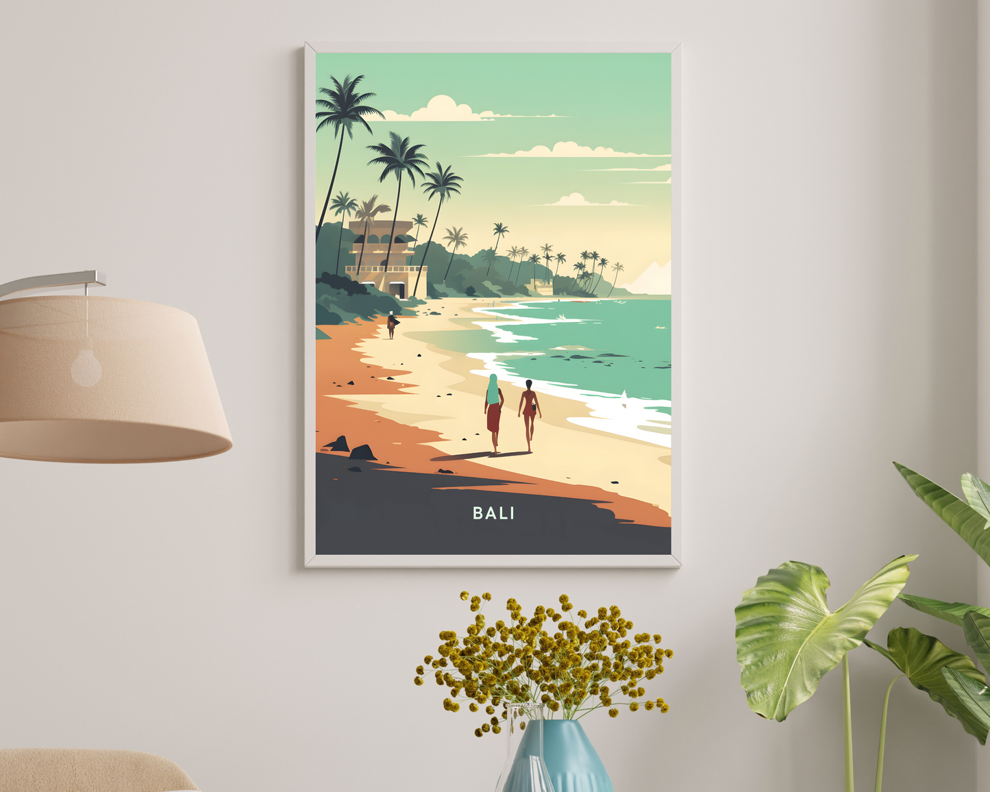 Beaches of Bali Travel Poster Print - Pitchers Design