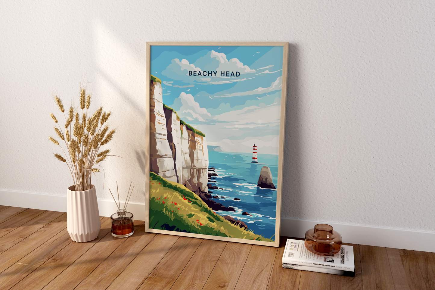 Beachy Head England Travel Print Poster