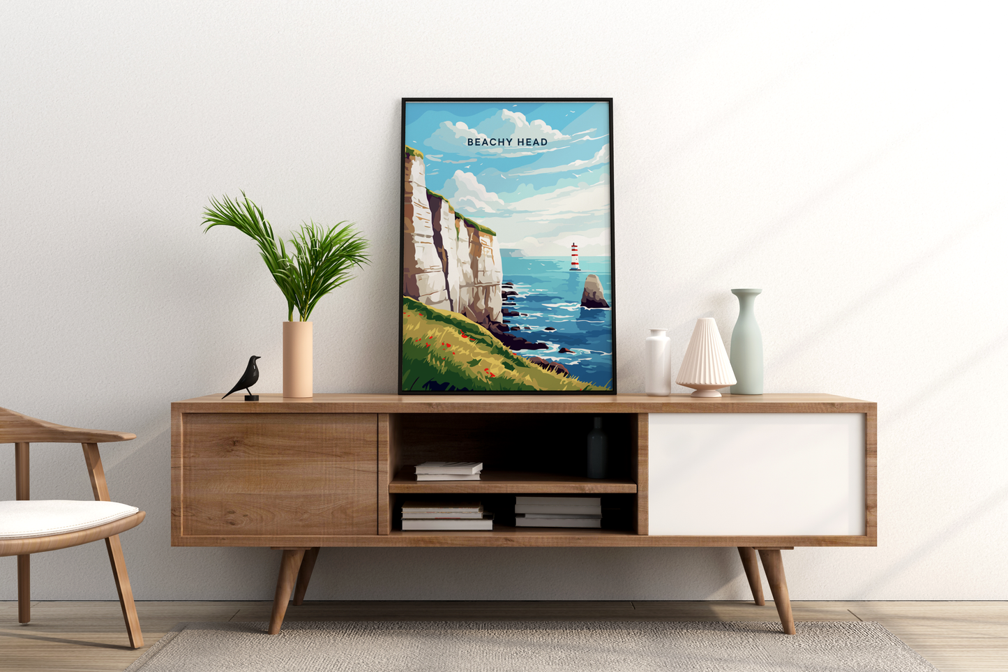 Beachy Head England Travel Print Poster