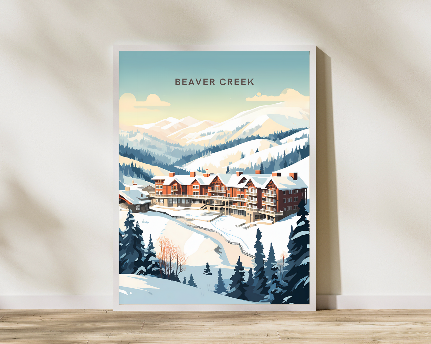 Beaver Creek Colorado Ski Travel Poster Print - Pitchers Design