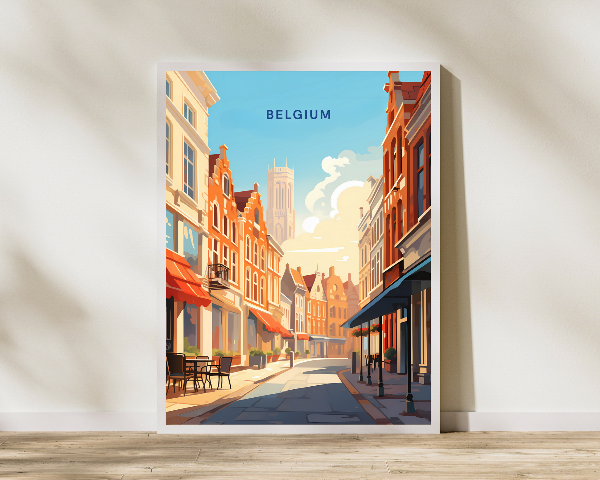 Belgium Travel Poster Print - Pitchers Design