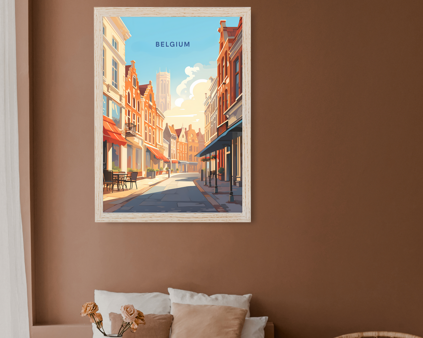 Belgium Travel Poster Print - Pitchers Design