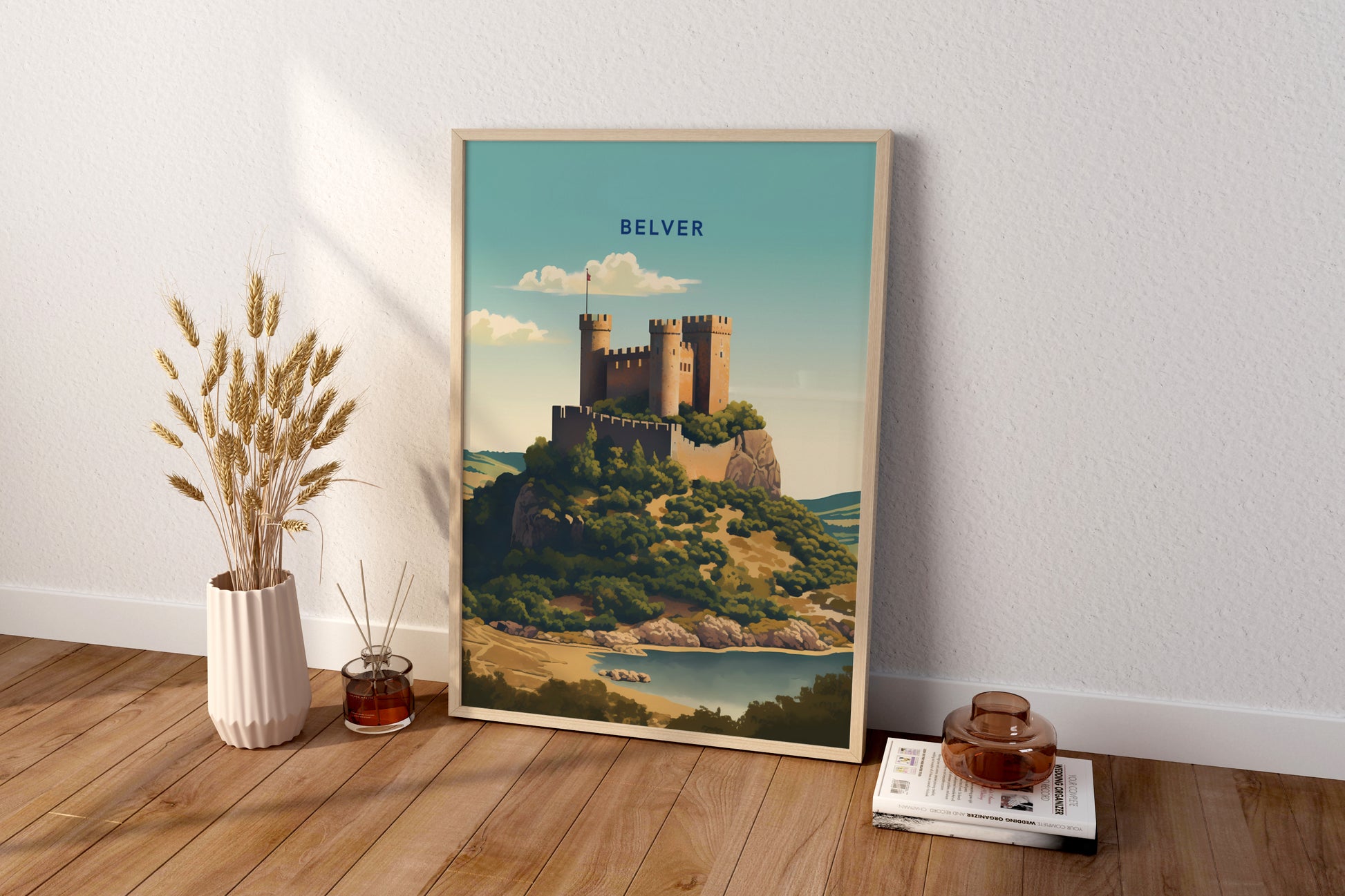 Belver Portugal Travel Print Poster - Pitchers Design