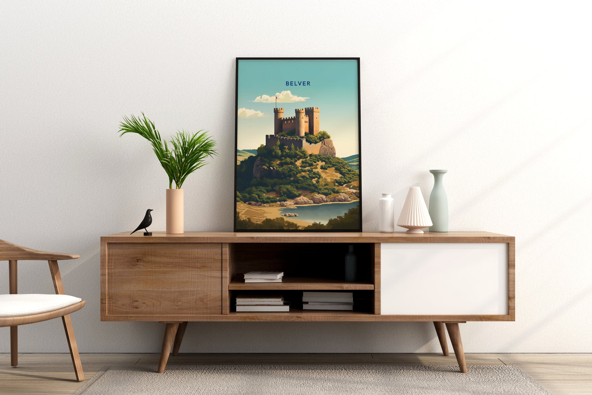 Belver Portugal Travel Print Poster - Pitchers Design