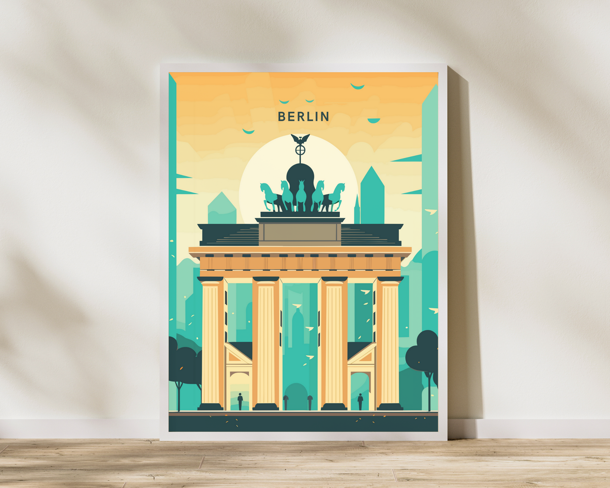 Berlin Germany Travel Poster Print - Pitchers Design