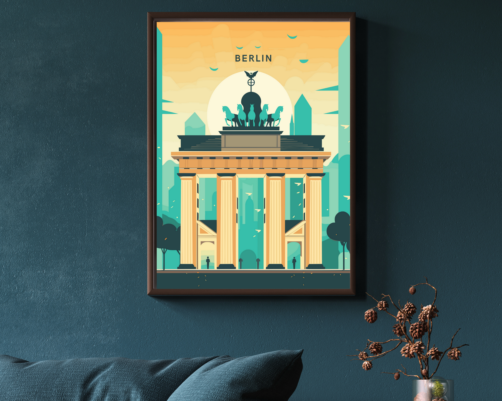 Berlin Germany Travel Poster Print - Pitchers Design