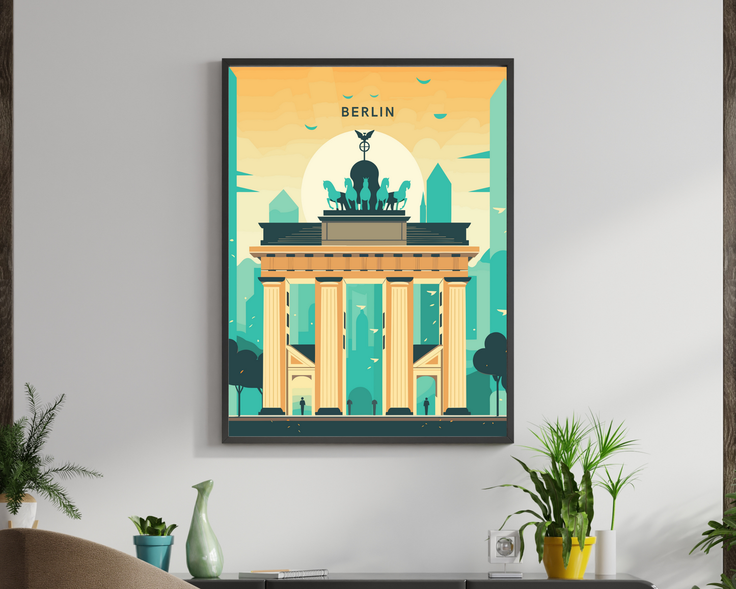 Berlin Germany Travel Poster Print - Pitchers Design