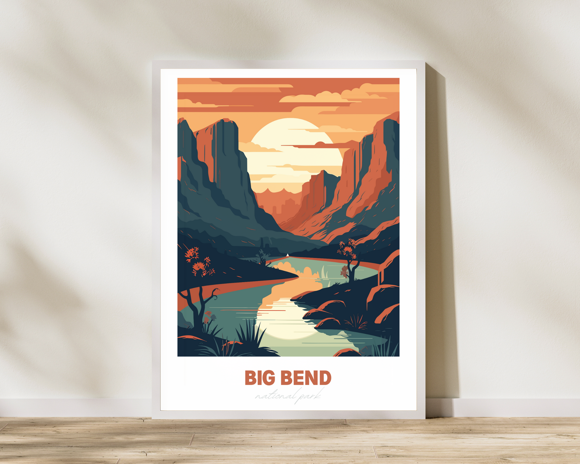 Big Bend National Park Travel Poster Print - Pitchers Design