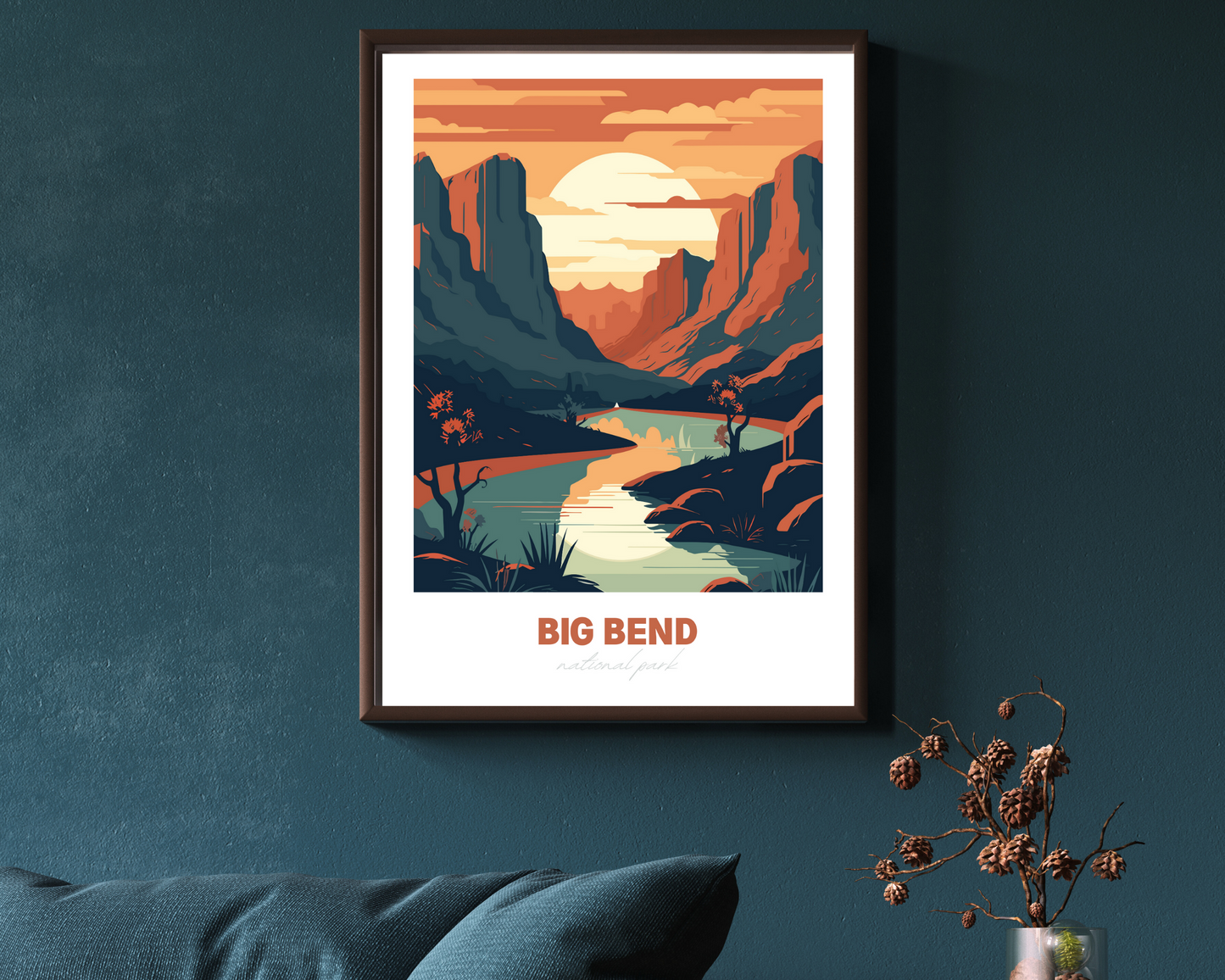 Big Bend National Park Travel Poster Print - Pitchers Design