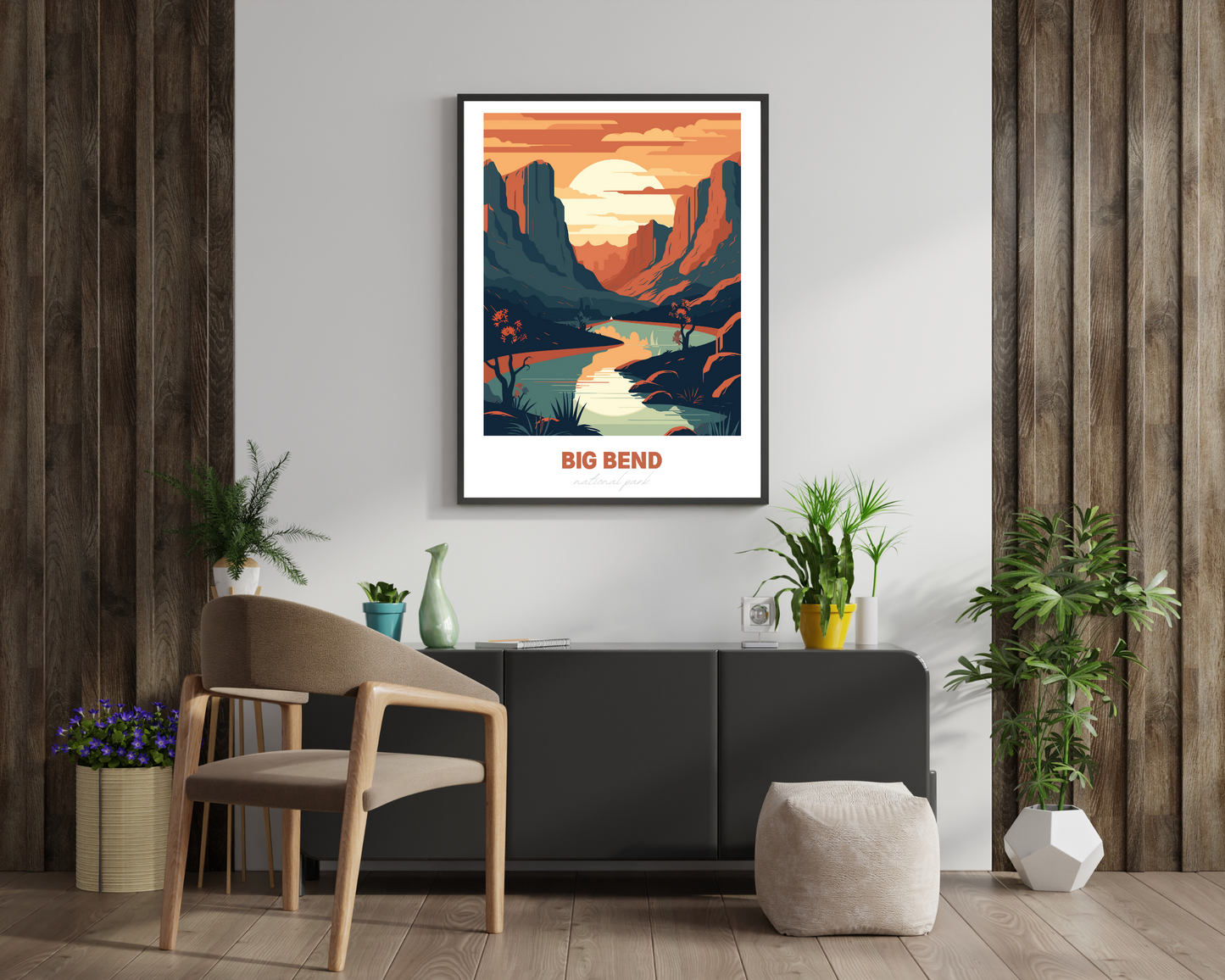 Big Bend National Park Travel Poster Print - Pitchers Design