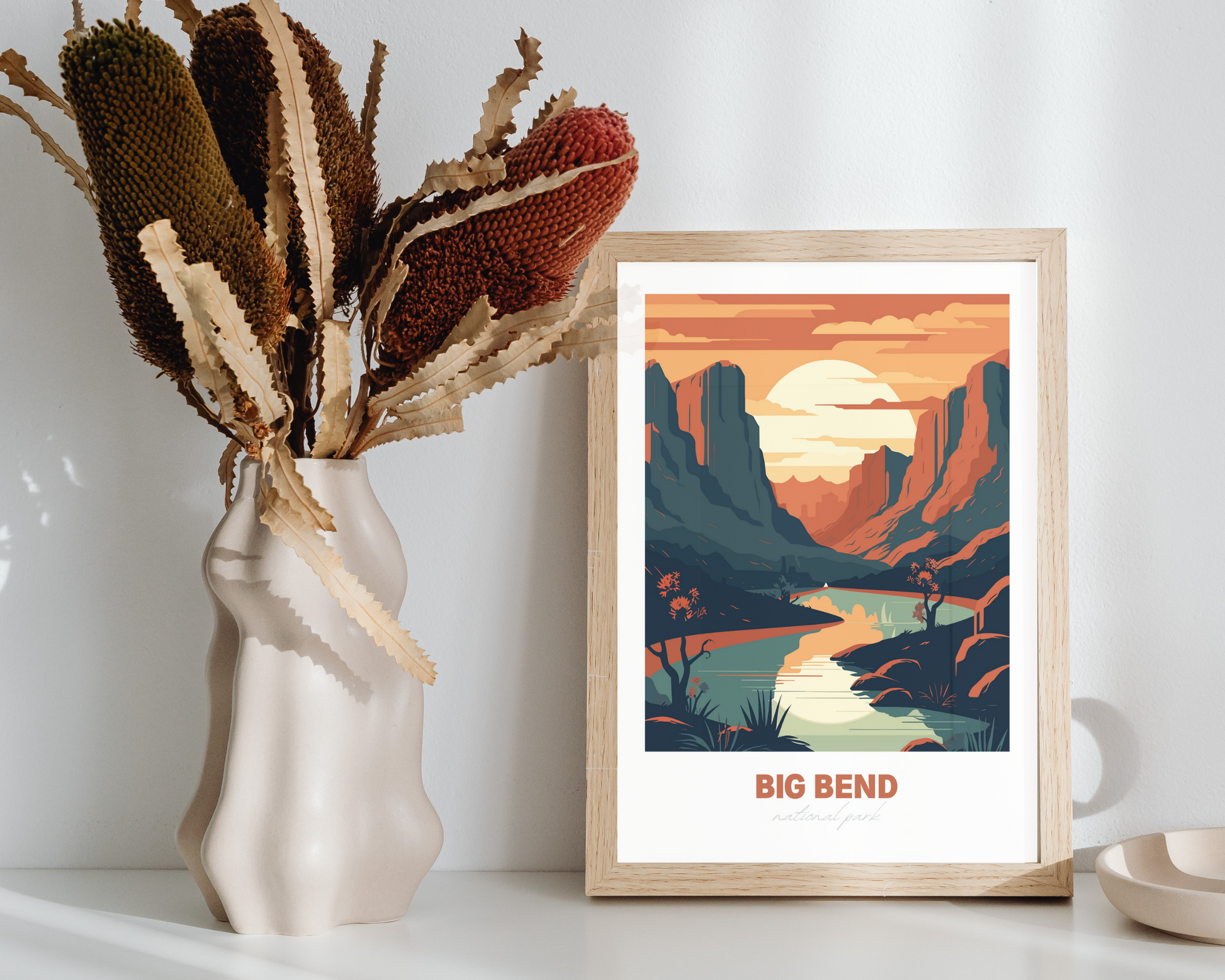 Big Bend National Park Travel Poster Print - Pitchers Design