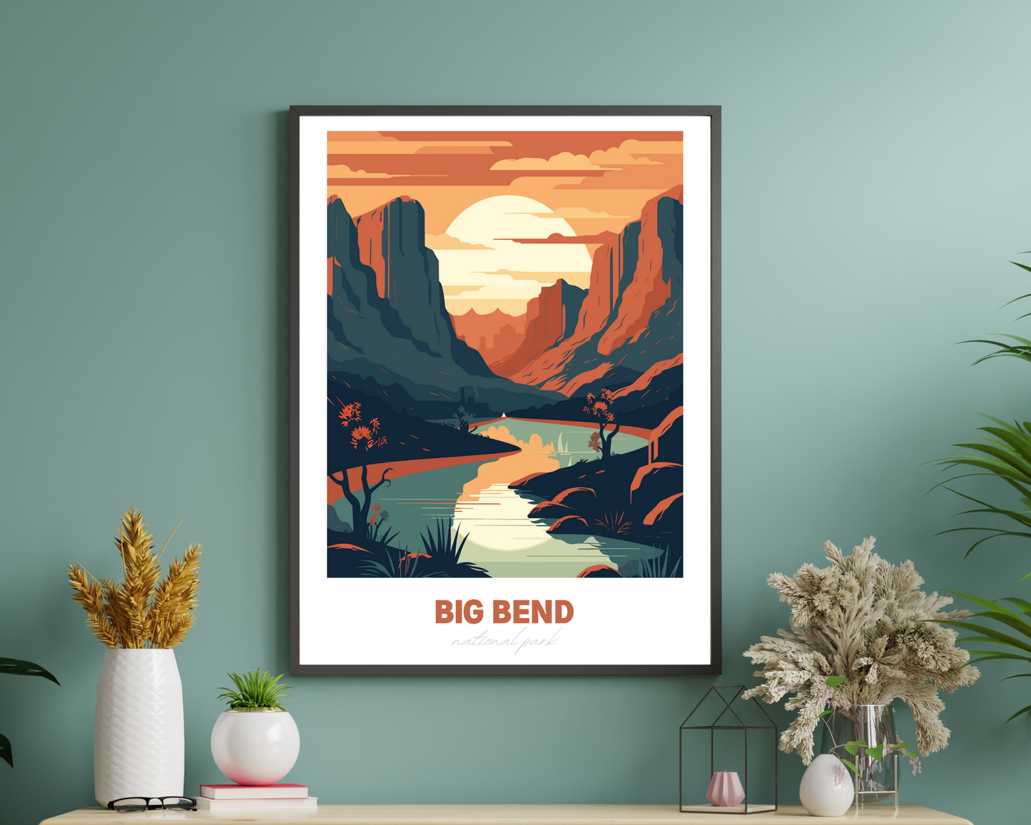 Big Bend National Park Travel Poster Print - Pitchers Design