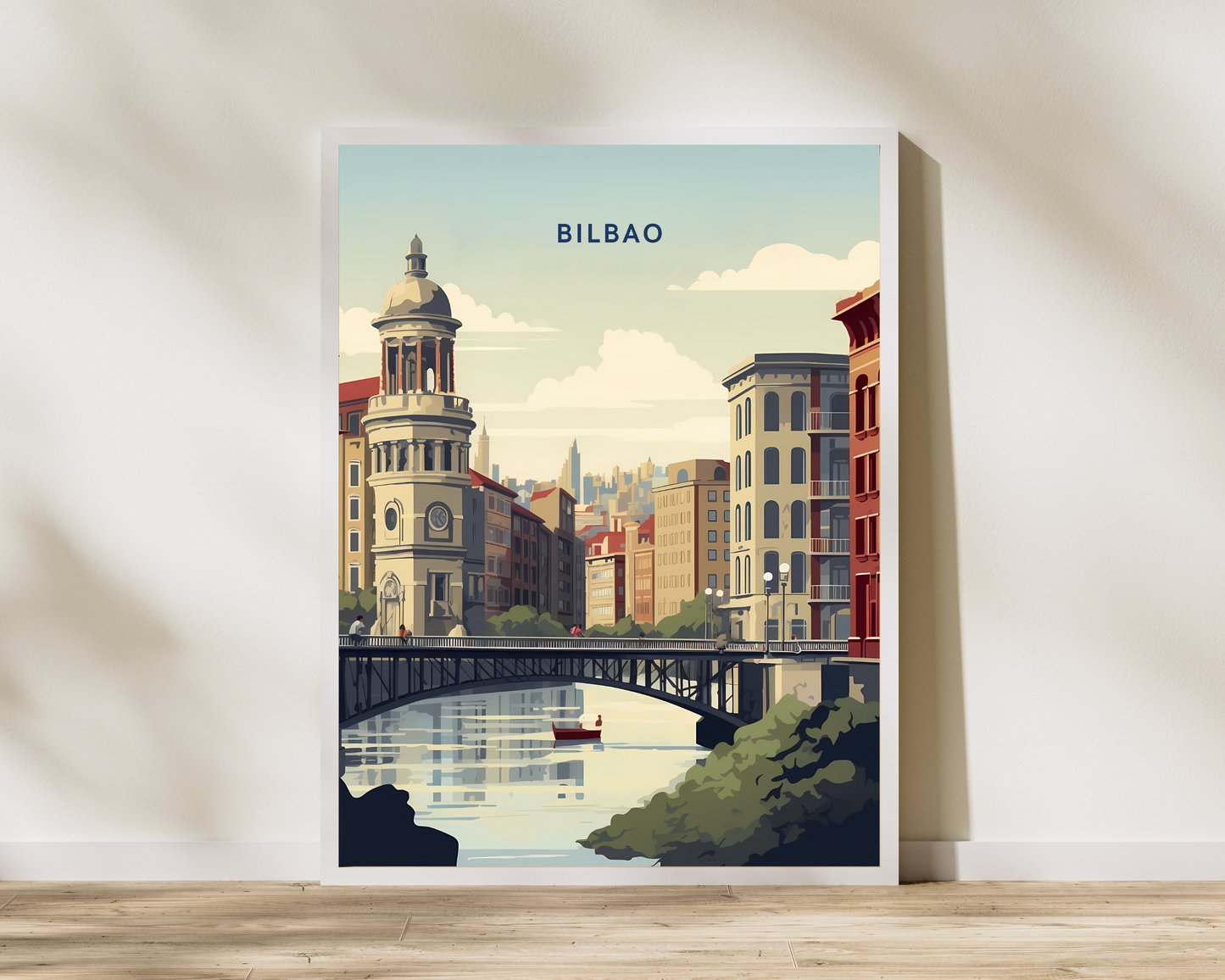 Bilbao Spain Travel Poster Print - Pitchers Design