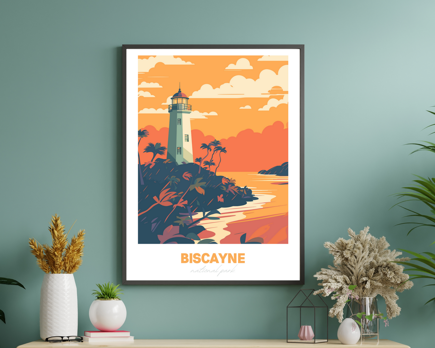 Biscayne National Park Travel Poster Print - Pitchers Design