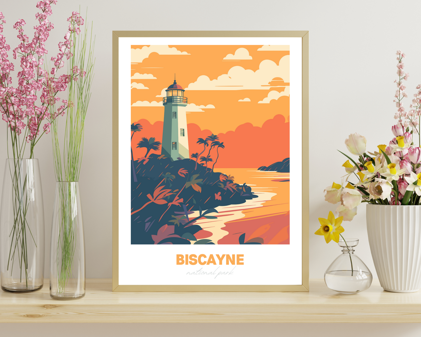 Biscayne National Park Travel Poster Print - Pitchers Design