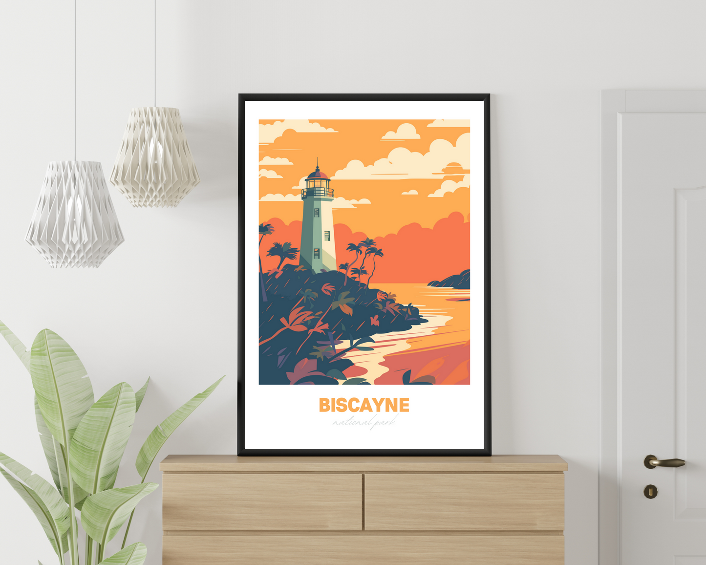 Biscayne National Park Travel Poster Print - Pitchers Design