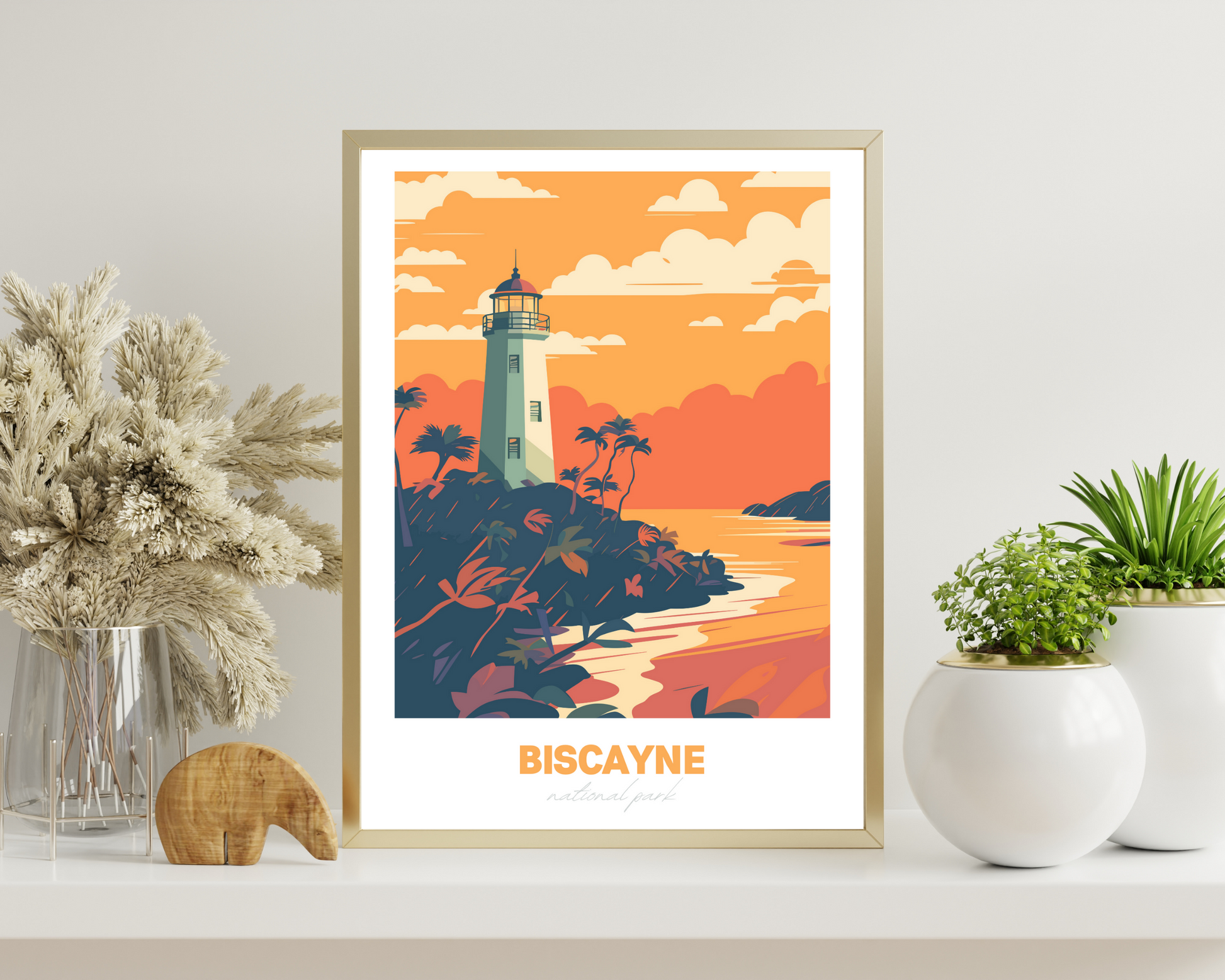 Biscayne National Park Travel Poster Print - Pitchers Design