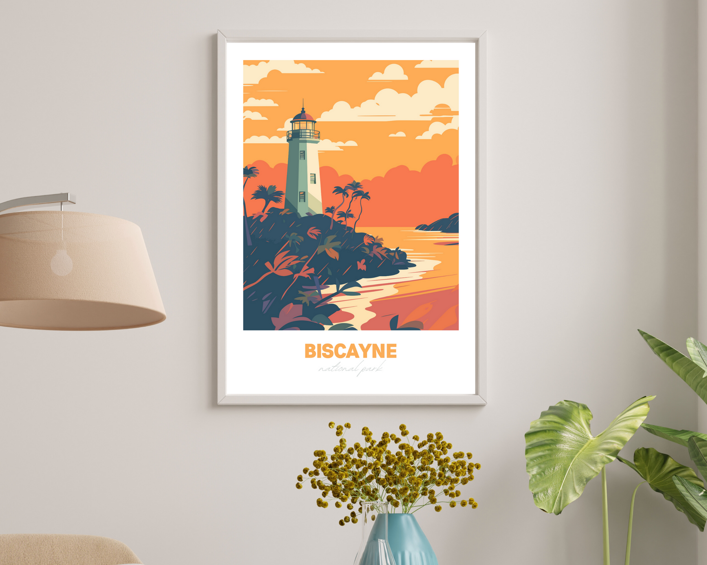 Biscayne National Park Travel Poster Print - Pitchers Design